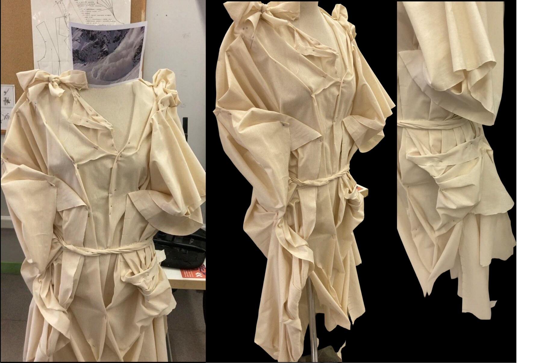 Latent Force draped textile garment